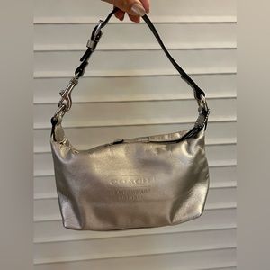 Coach Mini Purse Silver